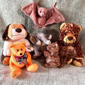 Bundle 6 Ty Beanie Babies Nutty, Bahati, Batty, Happy Birthday w/ tags & more